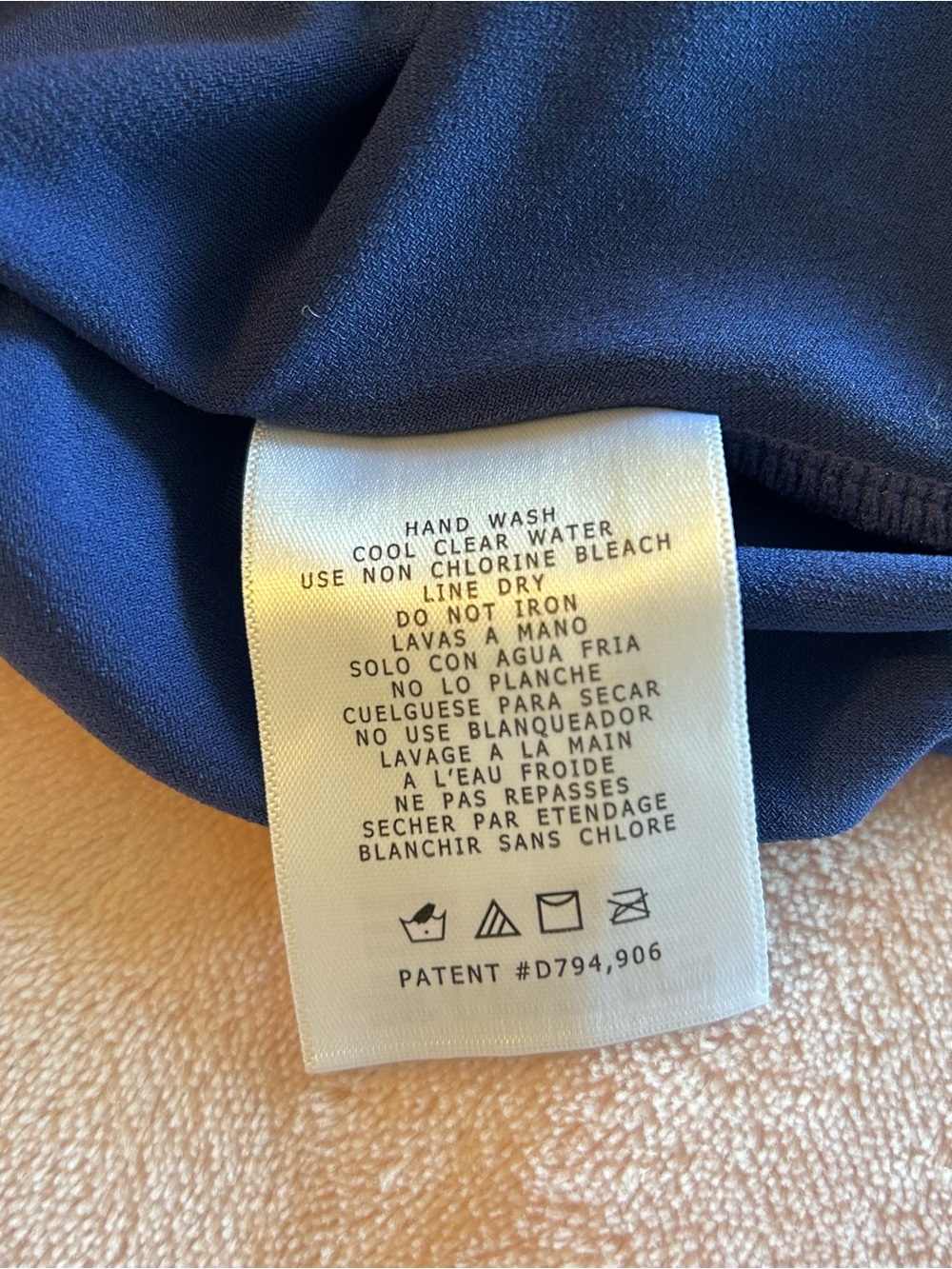 Magicsuit by Miraclesuit Taylor blue handkerchief draped tankini racerback 8 - Picture 8 of 8